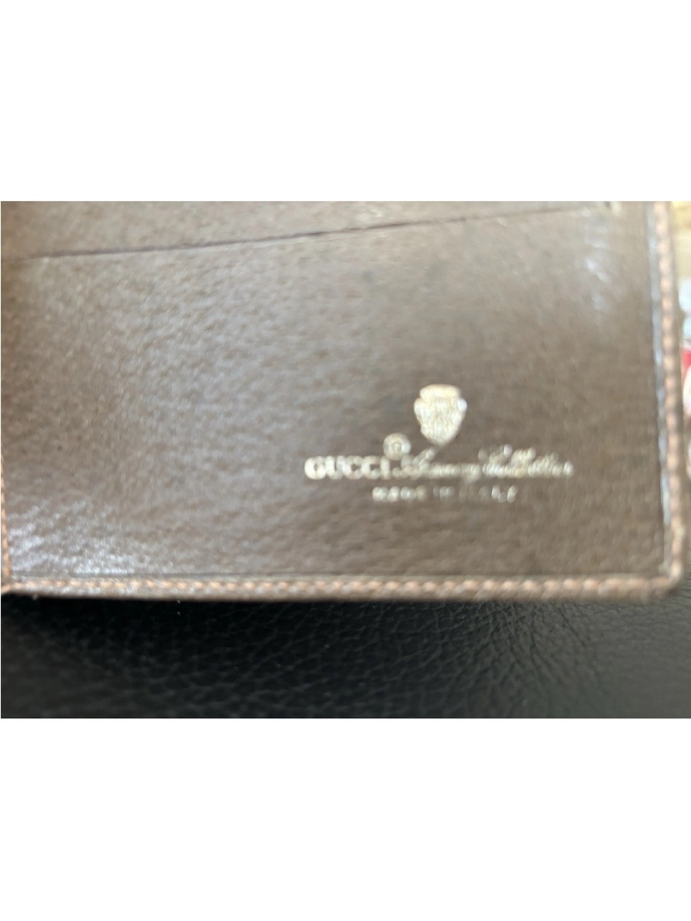 Gucci Brown Leather Card Holder Wallet - Picture 5 of 6